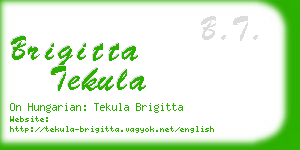 brigitta tekula business card